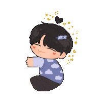 hotchocoart bts army cutie suga Sticker