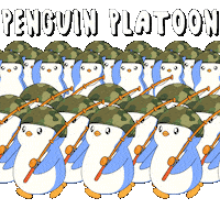 Team Marching Sticker by Pudgy Penguins