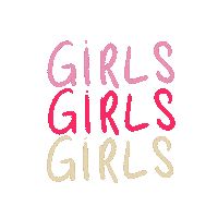 Girls Girls Girls Love Sticker