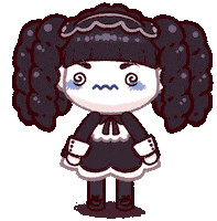 Confused Chibi Sticker