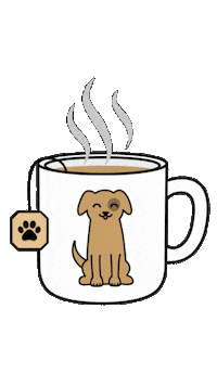 Dog Coffee Sticker by respekTiere e.V.