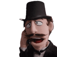 Top Hat Yes Sticker by Crank Yankers