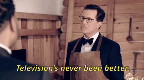 Proud Stephen Colbert GIF by Emmys