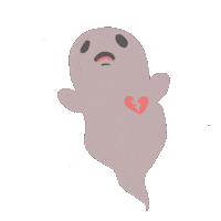 janerevae ghost spooky spirit heartbreak Sticker