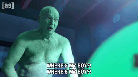 Yelling Green Man GIF by Adult Swim