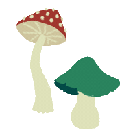 AnaisMunier witch mushroom Sticker