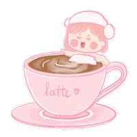 Relax Latte Sticker
