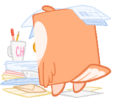 Tired Student Life Sticker by Bibi.Pet