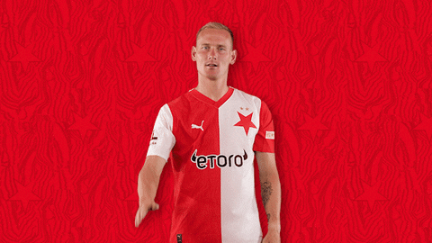 Football Waving GIF by SK Slavia Praha