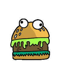 Hungry Burger Sticker