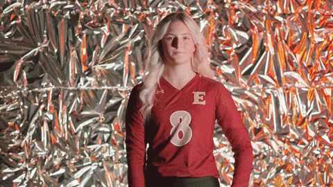 Elon Volleyball GIF by Elon Phoenix