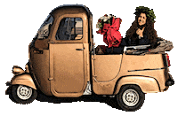 Happy Vintage Sticker by Vespa Club Verona