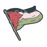 Flag Palestine Sticker by LASFAR