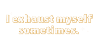 Tired Mylan Sticker by Heather Grace Stewart: Funny Romances to Warm Your Heart