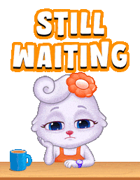 Hurry Up Waiting Sticker by Lucas and Friends by RV AppStudios