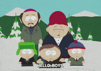 eric cartman hello GIF by South Park 