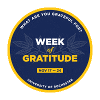 Gratitude Roc Sticker by University of Rochester