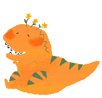 wapaindewa happy dinosaur 開心 tyrannosaurus Sticker