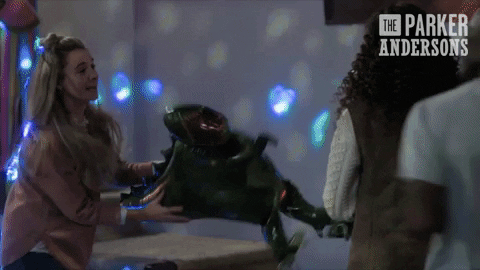 ameliaparkerseries giphyupload battle balloons jurassic park GIF