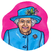 Queen Elizabeth Sticker