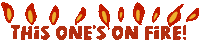 On Fire Art Sticker