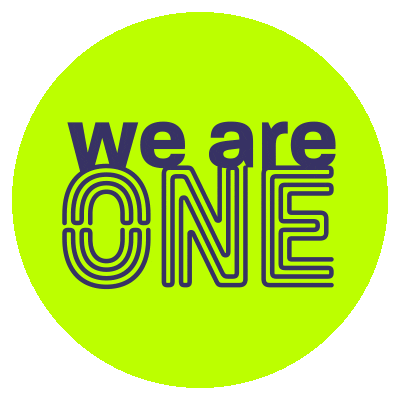 We Are One Sticker by Stockanotti