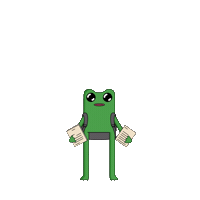 Back To School Frog Sticker by fwogs