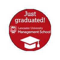 Graduation Lums Sticker by Lancaster University Management School