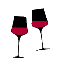 bakaliko cheers wine bakaliko bakalikoat Sticker