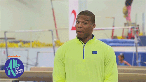 Reality TV gif. Cam Newton from All In With Cam leans back and purses his lips together, looking impressed and proud.