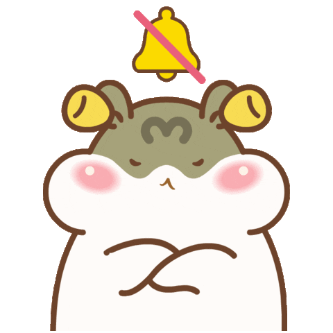 Go Away Hamster Sticker by catgrass