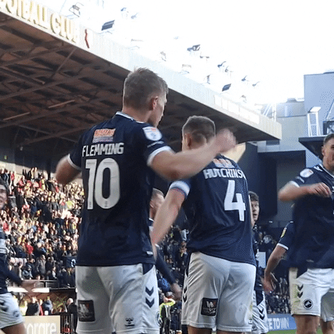 Celebration Win GIF by MillwallFC