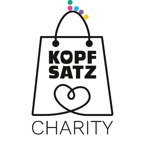 KOPFSATZ heart shop herz charity Sticker