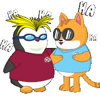 Ha Ha Lol Sticker by Pudgy Penguins