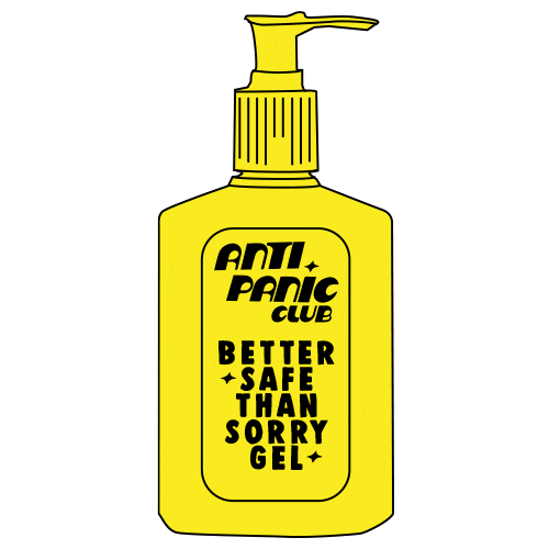 nashandyoung club panic anti apc Sticker