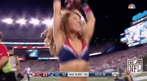 new england patriots cheerleader GIF by NFL