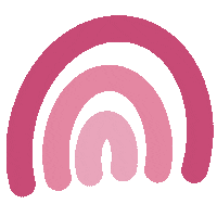 Pink Rainbow Sticker by Tilly & Type