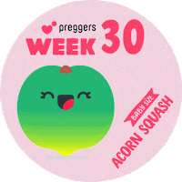 Acorn Squash Baby Sticker by Preggers