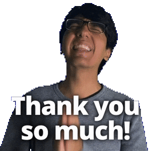Thanking Thank You So Much Sticker