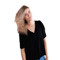 Hairflip Sticker by bydenize