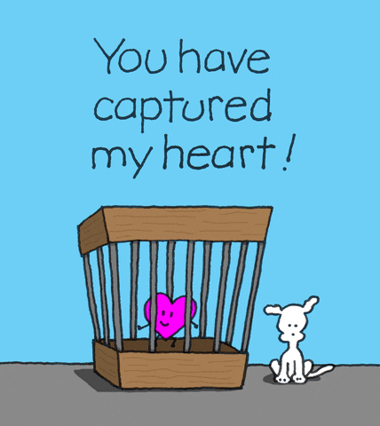 You Have Captured My Heart GIF by Chippy the Dog