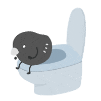 WeirdoStudio toilet raven capybara crow Sticker