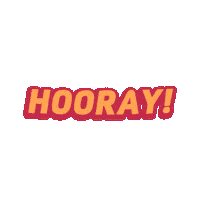 Hooray Sticker by BX Rink