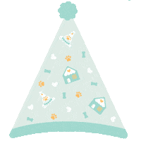 Party Hat National Dog Day Sticker by Wüfers