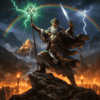 St Patricks Day Green Lightning GIF