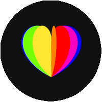 tpcommdesign heart instagram des rainbow heart Sticker