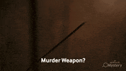 Weapon Evidence GIF by Hallmark Mystery