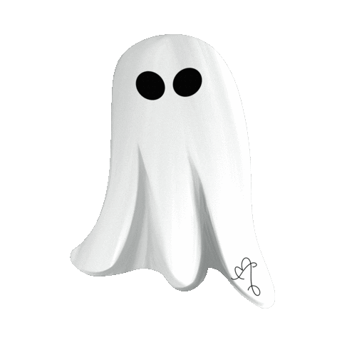 abbiefullenkamp art halloween scary ghost Sticker