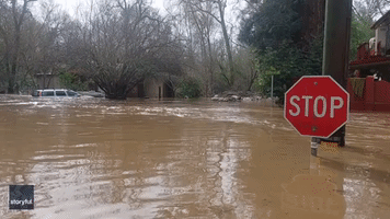 Felton Grove Streets Flooded After Intense Rain
