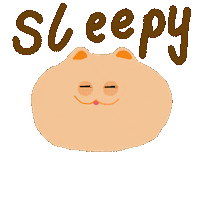 Sleepy Cat Sticker